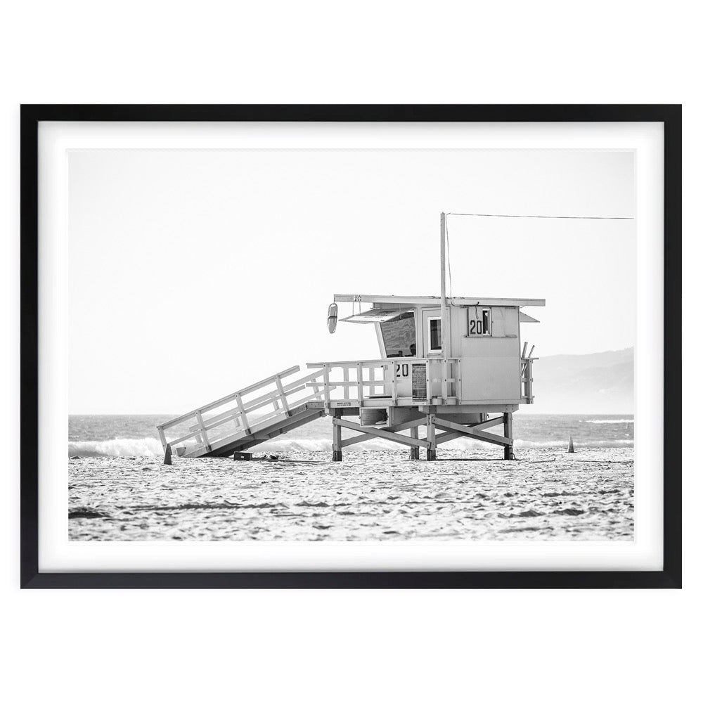 Wall Art's La County Life Savers Large 105cm x 81cm Framed A1 Art Print