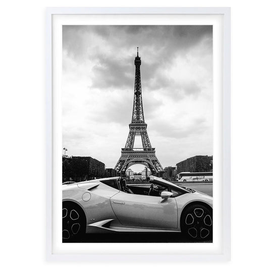 Wall Art's Lambo Paris Large 105cm x 81cm Framed A1 Art Print