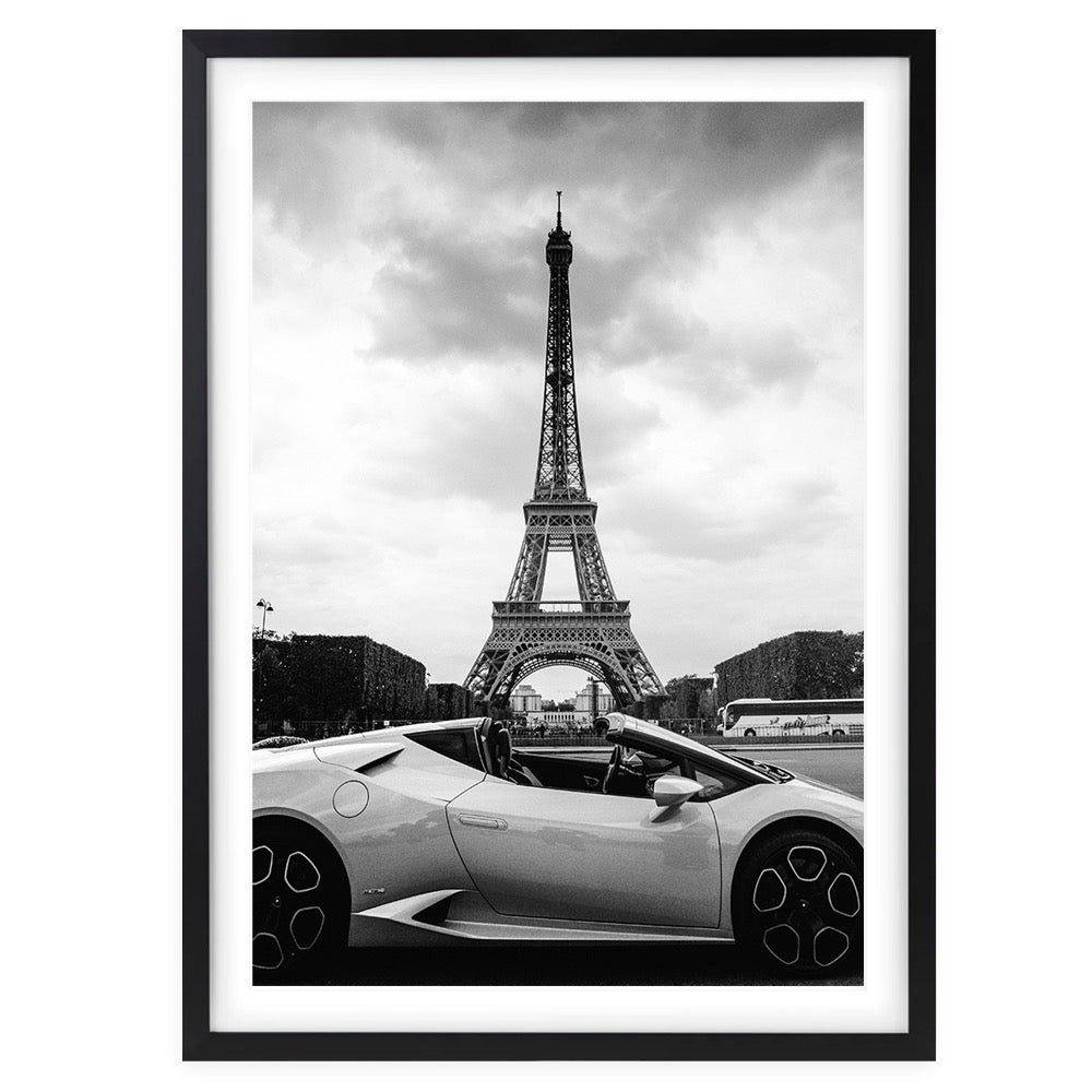 Wall Art's Lambo Paris Large 105cm x 81cm Framed A1 Art Print