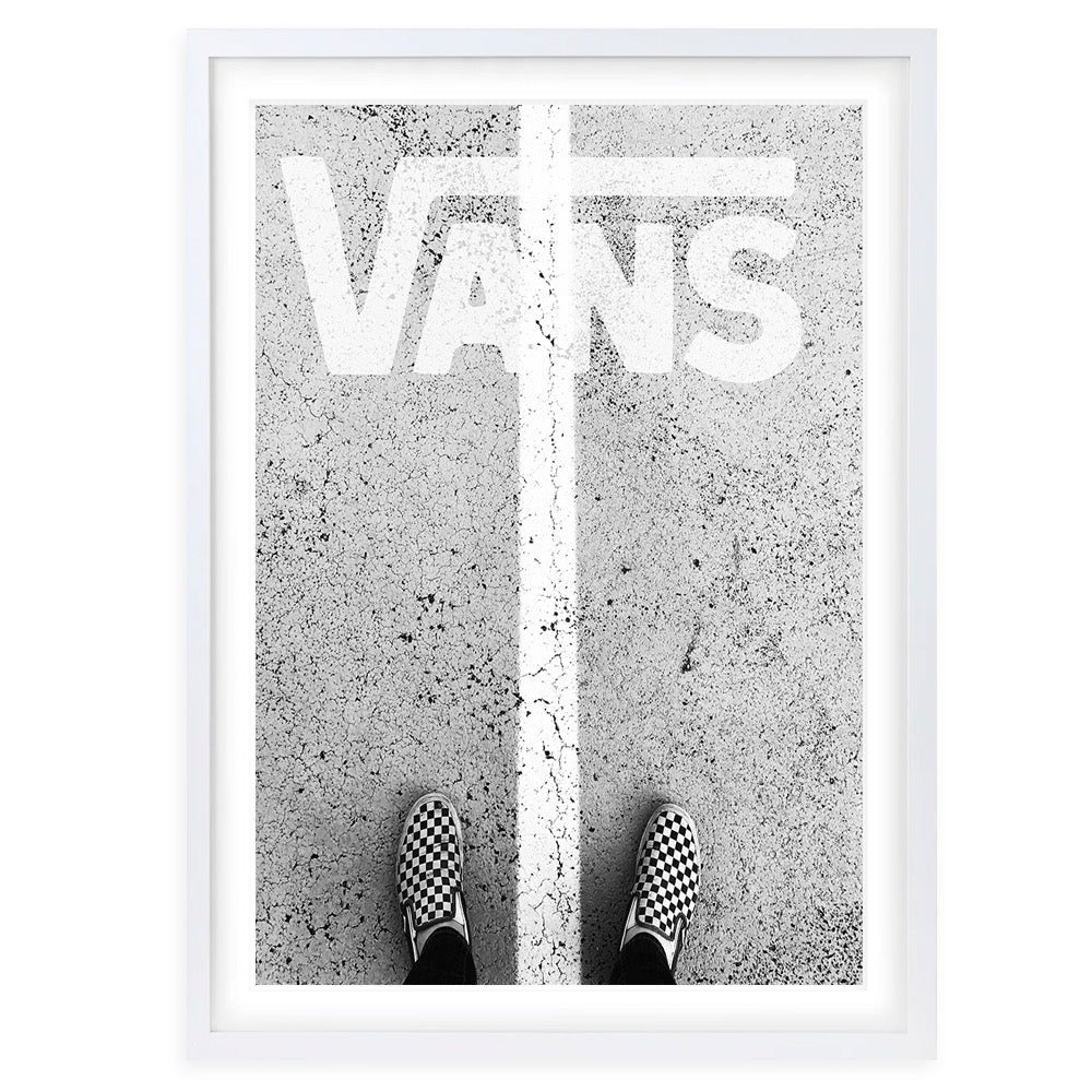 Wall Art's Vans Sneakers Framed A1 Art Print