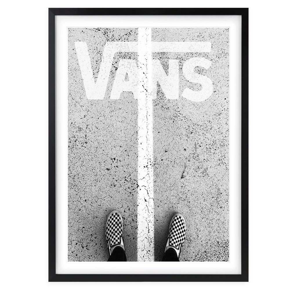 Wall Art's Vans Sneakers Framed A1 Art Print