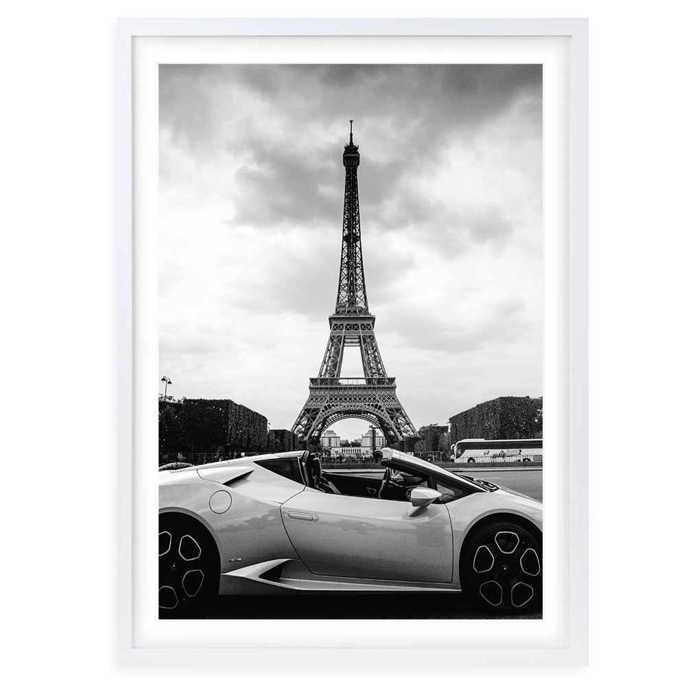 Wall Art's Lambo Paris Large 105cm x 81cm Framed A1 Art Print